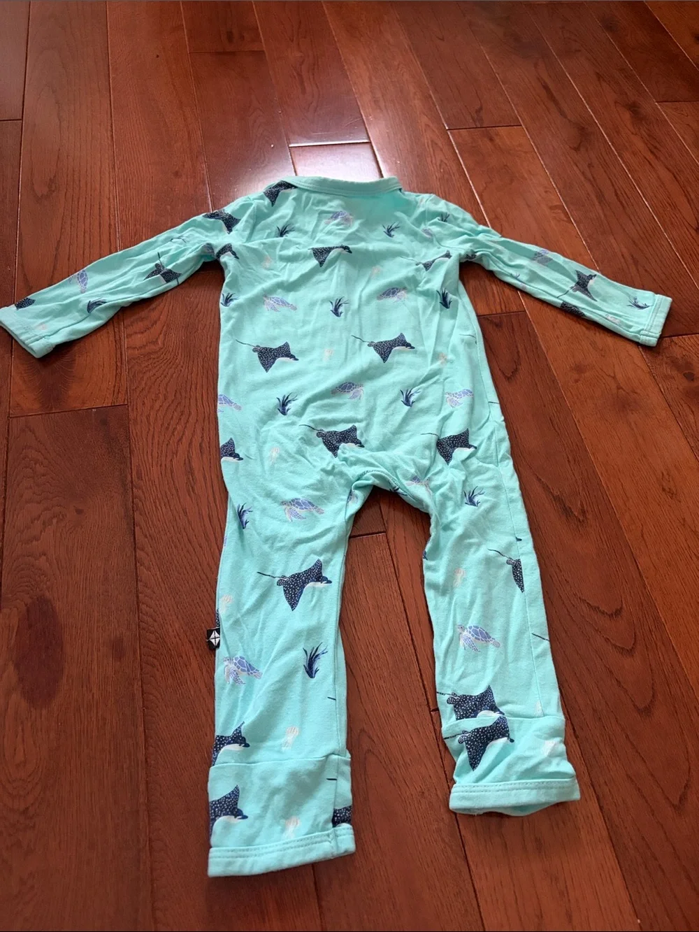Kyte Baby Eagle Ray Zippered Romper, 6-12 months